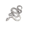 Tibetan Style Alloy Snake Finger Rings RJEW-JR00840-2