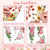 3 Sheets 3 Styles PVC Waterproof Decorative Stickers DIY-WH0404-068-3