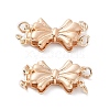 Rack Plating Bowknot Brass Box Clasps KK-A183-70G-1