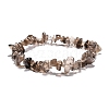 Smoky Quartz Chips Stretch Bracelets BJEW-JB01308-05-1