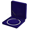 Velvet Pearl Necklace Storage Gift Boxes CON-WH0086-128B-1