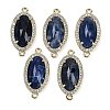 Natural Sodalite Faceted Oval Links G-B126-06G-04-1