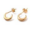 PVD Vacuum Plating 304 Stainless Steel Crescent Moon Stud Earrings for Women EJEW-F280-05A-G-1