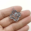 Tibetan Style Vintage Zinc Alloy Hollow Yoga Logo Pendants PW-WG9B9DC-01-2