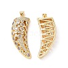 Brass Micro Pave Cubic Zirconia Pendants ZIRC-I063-46G-02-1