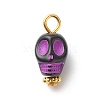 Skull Acrylic Pendants PALLOY-JF01757-02-2