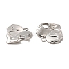 Non-Tarnish 304 Stainless Steel Pendant Rhinestone Settings STAS-A070-08P-2