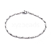 Tarnish Resistant Unisex 304 Stainless Steel Bar Link Chain Bracelets BJEW-L637-41B-P-1