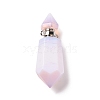 Faceted Glass Perfume Bottle Pendants GLAA-G080-01J-P-1