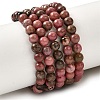 Natural Rhodonite Beads Strands G-G735-10-4mm-4