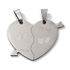 201 Stainless Steel Pendants STAS-Q342-46P-1