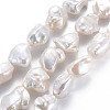 Natural Keshi Pearl Beads Strands PEAR-S020-W01-2