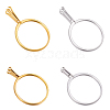4Pcs 4 Styles 304 Stainless Steel Finger Ring Components DIY-BBC0003-14-7