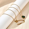 304 Stainless Steel Necklaces NJEW-R022-01G-05-3