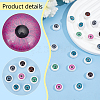   80Pcs 8 Colors Plastic Craft Eyes DOLL-PH0001-48A-4