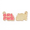 Alloy Enamel Charms ENAM-G201-01LG-B-2