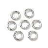 Tarnish Resistant 304 Stainless Steel Open Jump Rings X-STAS-R065-42-1