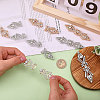 8 Pairs 2 Colors Alloy Plastic Interlocking Clasps FIND-CA0010-90A-3