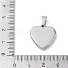 304 Stainless Steel Pendants SA-CBA34D4-01B-P-3