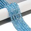 Natural Blue Topaz Beads Strands G-B088-D05-03-2