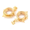 Rack Plating Brass Locket Pendants KK-F874-01G-12-2