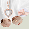 1Pc Stainless Steel Heart Pendant Urn Ashes Necklaces NJEW-CN0001-17RG-4