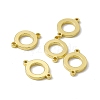 Rack Plating Brass Connector Charms KK-C007-38G-O-1