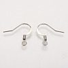 Brass French Earring Hooks KK-Q366-P-NF-2