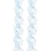 Transparent Glass Enamel Beads Strands GLAA-B021-06J-1