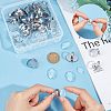 Unicraftale DIY Oval Glass Finger Ring Making Kit STAS-UN0032-80-2