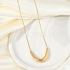 304 Stainlee Steel Pendant Snake Chain Necklaces for Women NJEW-M087-01G-01-1