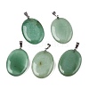 Natural Green Aventurine Pendants G-T138-207D-1