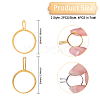 4Pcs 4 Styles Alloy Cuff Ring Findings FIND-CA0009-57-2