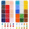 4500Pcs 30 Styles Electroplate Glass Beads Strands EGLA-YW0003-99-2