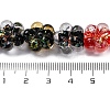 Handmade Dichroic Foil Glass Beads Strands DICH-U001-04H-2