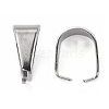 Tarnish Resistant 304 Stainless Steel Snap on Bails LS-STAS-R048-10x7mm-3