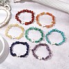 7Pcs Gmestone Chips Stretch Bracelets for Women BJEW-JB11405-1