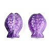 Transparent Spray Painted Glass Beads GLAA-N035-024-C01-2