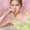 11Strands 11 Colors Electroplate Opaque Glass Beads Strands GLAA-TA0004-34-9