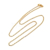 Brass Textured Oval Link Chain Necklaces NJEW-H053-01B-G01-4