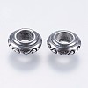 304 Stainless Steel European Beads STAS-I069-12AS-1