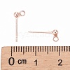 925 Sterling Silver Ear Stud Findings STER-K167-042A-RG-3