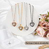 1Pc Stainless Steel Heart Pendant Urn Ashes Necklaces NJEW-CN0001-17G-7