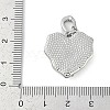 Brass Enamel Micro Pave Cubic Zirconia Pendants KK-U043-11P-02-3