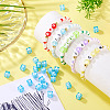 100Pcs 5 Colors Transparent Acrylic Beads TACR-TA0001-55B-7