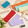 BENECREAT 6Pcs 6 Colors Polyester Elastic Ribbing Fabric for Cuffs DIY-BC0006-53A-5