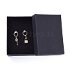 Brass Dangle Stud Earrings EJEW-JE04114-04-3
