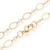 Brass Cable Chains Necklace Making MAK-S072-16B-G-2