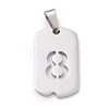 Non-Tarnish 304 Stainless Steel Pendants STAS-H144-02P-8-1