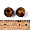 Natural Tiger Eye European Beads G-Q602-09B-10-3